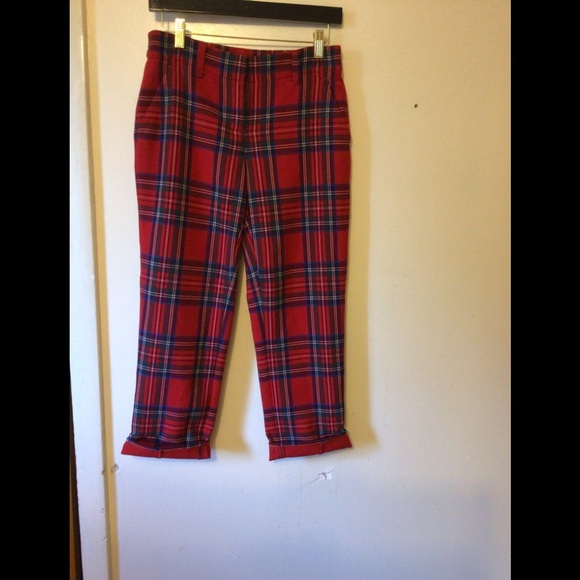 - Vineyard vines plaid pants Sz 0 # PLAID #HOLIDAY #ACADEMIA - Picture 6 of 7